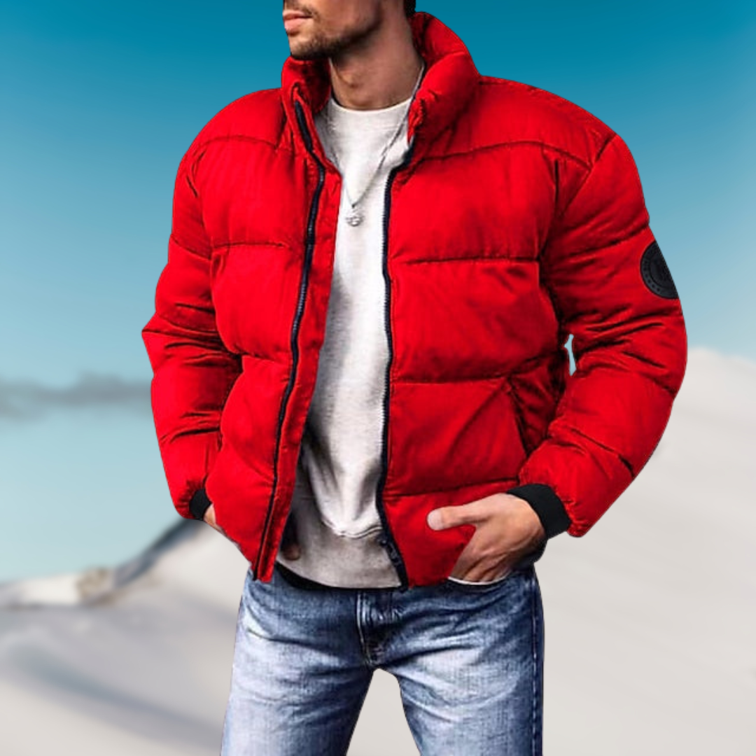 MetroWarm Heren Pufferjas – Stijlvolle Winterjas met Comfortabele Pasvorm