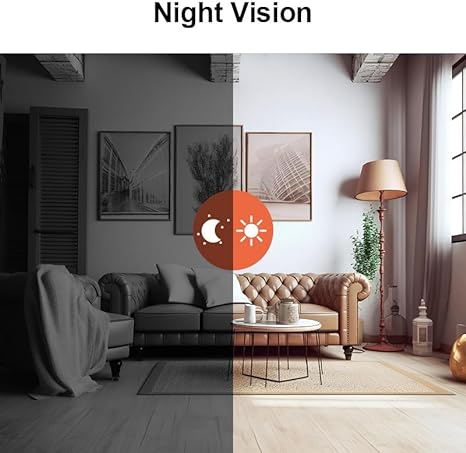 Mini draadloze WiFi beveiligingscamera 1080P l Binnen- en buitenshuis l Slimme controle met de app