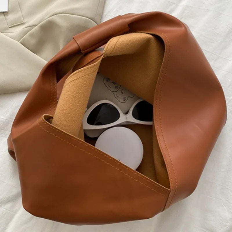 Minimalistische Leren Handtassen voor Vrouwen