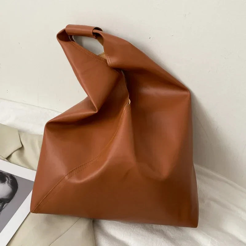 Minimalistische Leren Handtassen voor Vrouwen