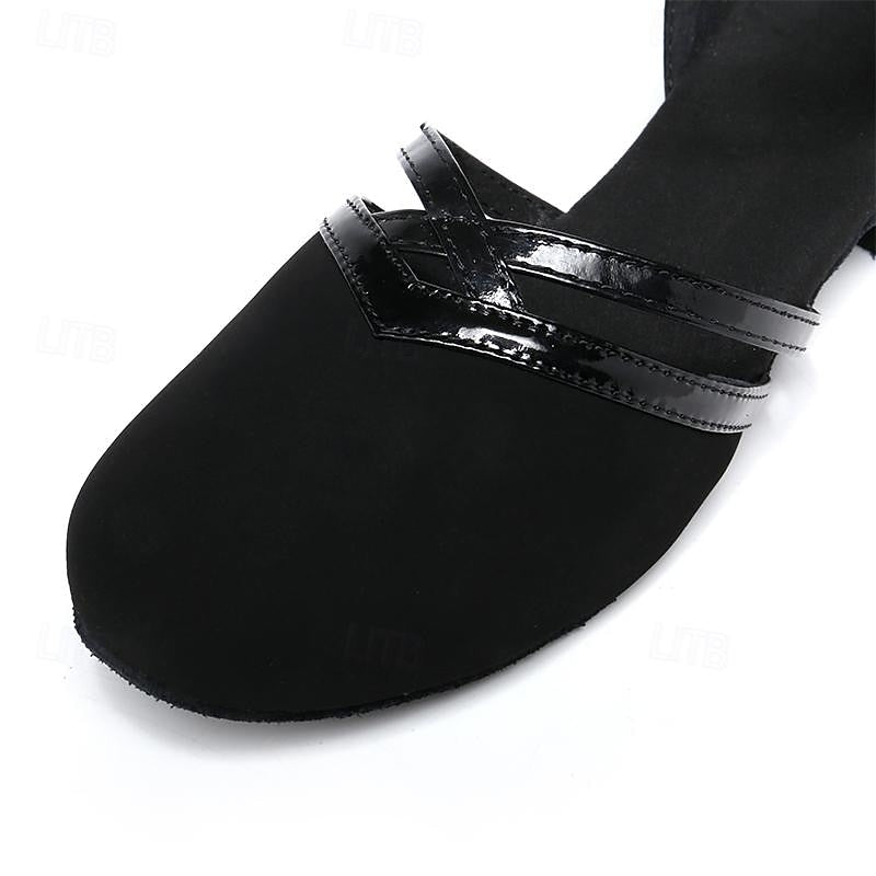 Moderne Dansschoenen voor Dames - Zwart - Hoogwaardig Suede