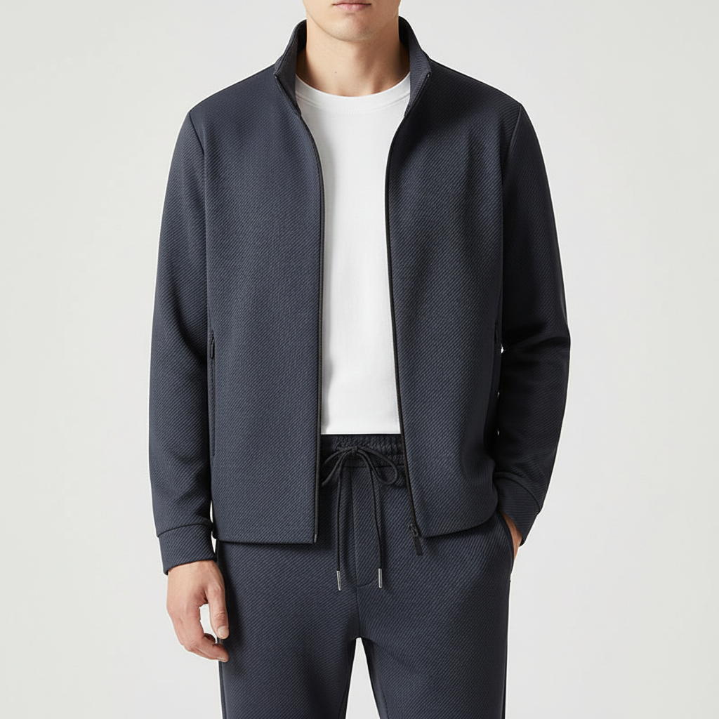 FlexiForm Trainingsset – Comfortabel Uniseks Trainingspak van Lycra met Modern Ontwerp