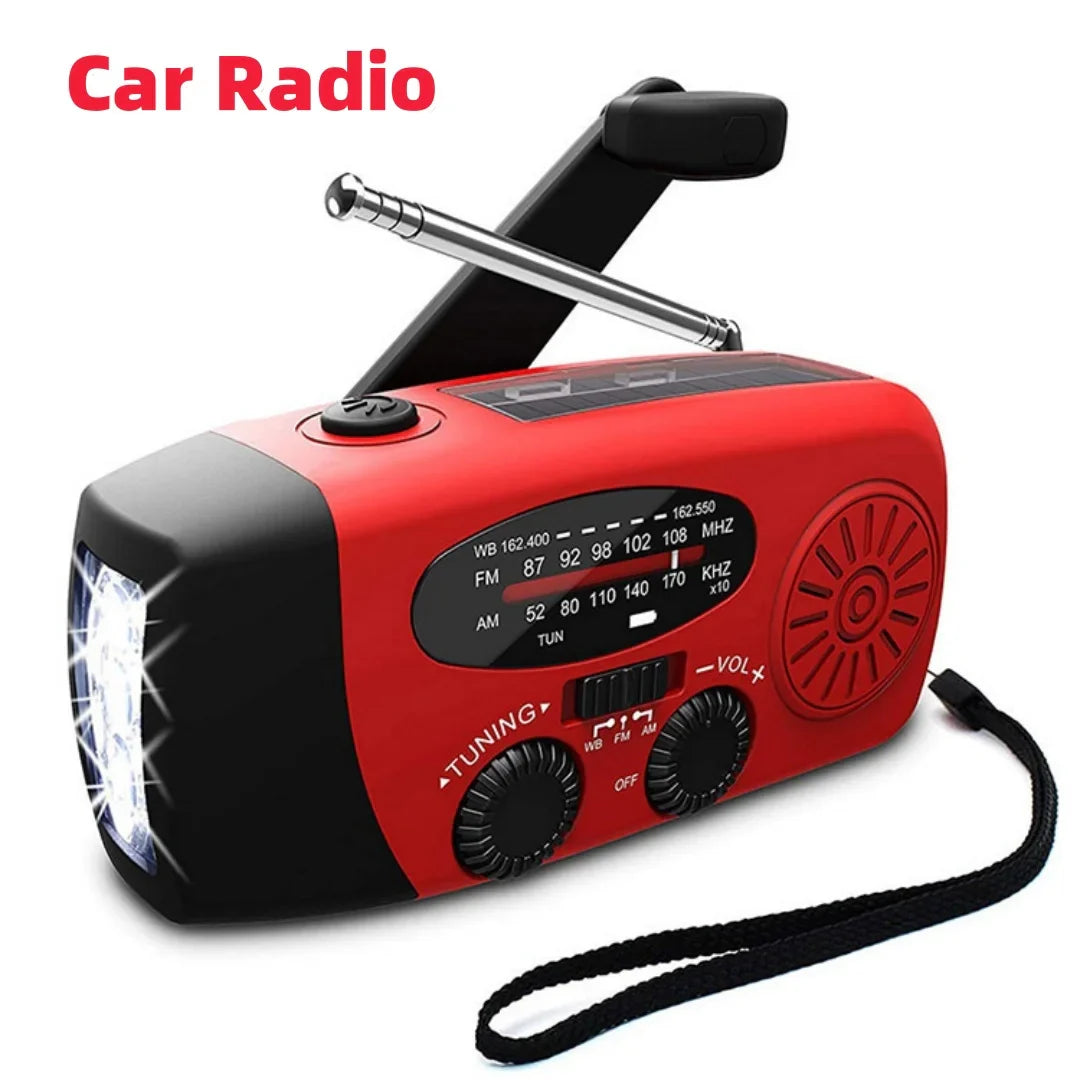 Multifunctionele Noodradio Kopen – Oplaadfunctie met LED Zaklamp en Handgenerator voor Mobiele Telefoons – Beste Noodradio