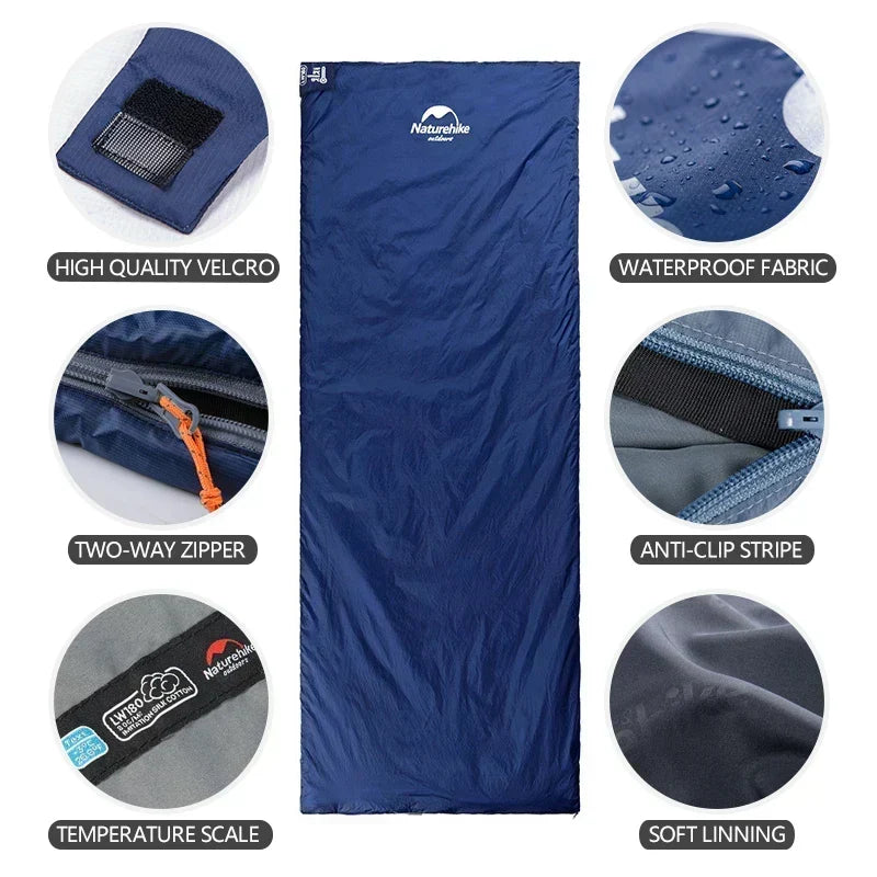 Compacte Campingslaapzak met Warmte-isolatie - Lichtgewicht en Draagbaar