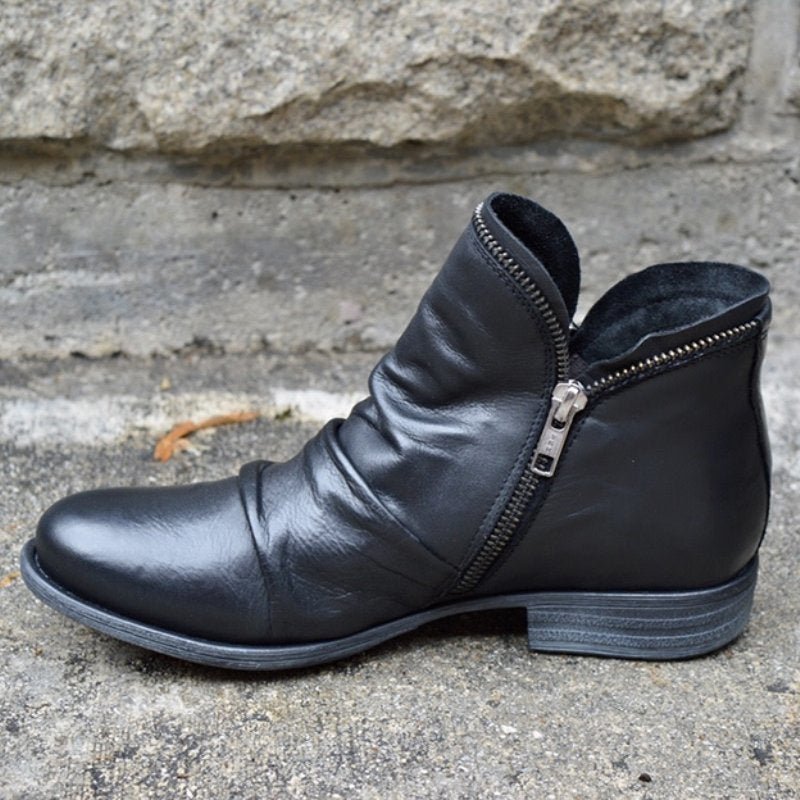 Comfortabele Dames Enkellaarsjes Solira – Warme Winterboots met Steun en Stijl