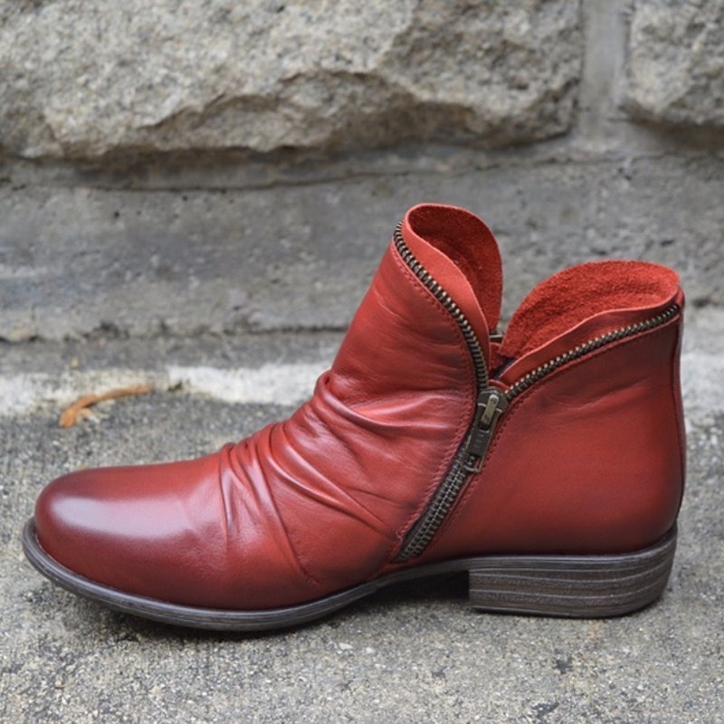 Comfortabele Dames Enkellaarsjes Solira – Warme Winterboots met Steun en Stijl