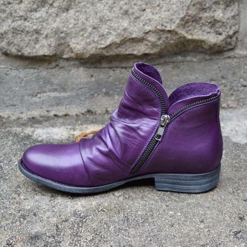 Comfortabele Dames Enkellaarsjes Solira – Warme Winterboots met Steun en Stijl