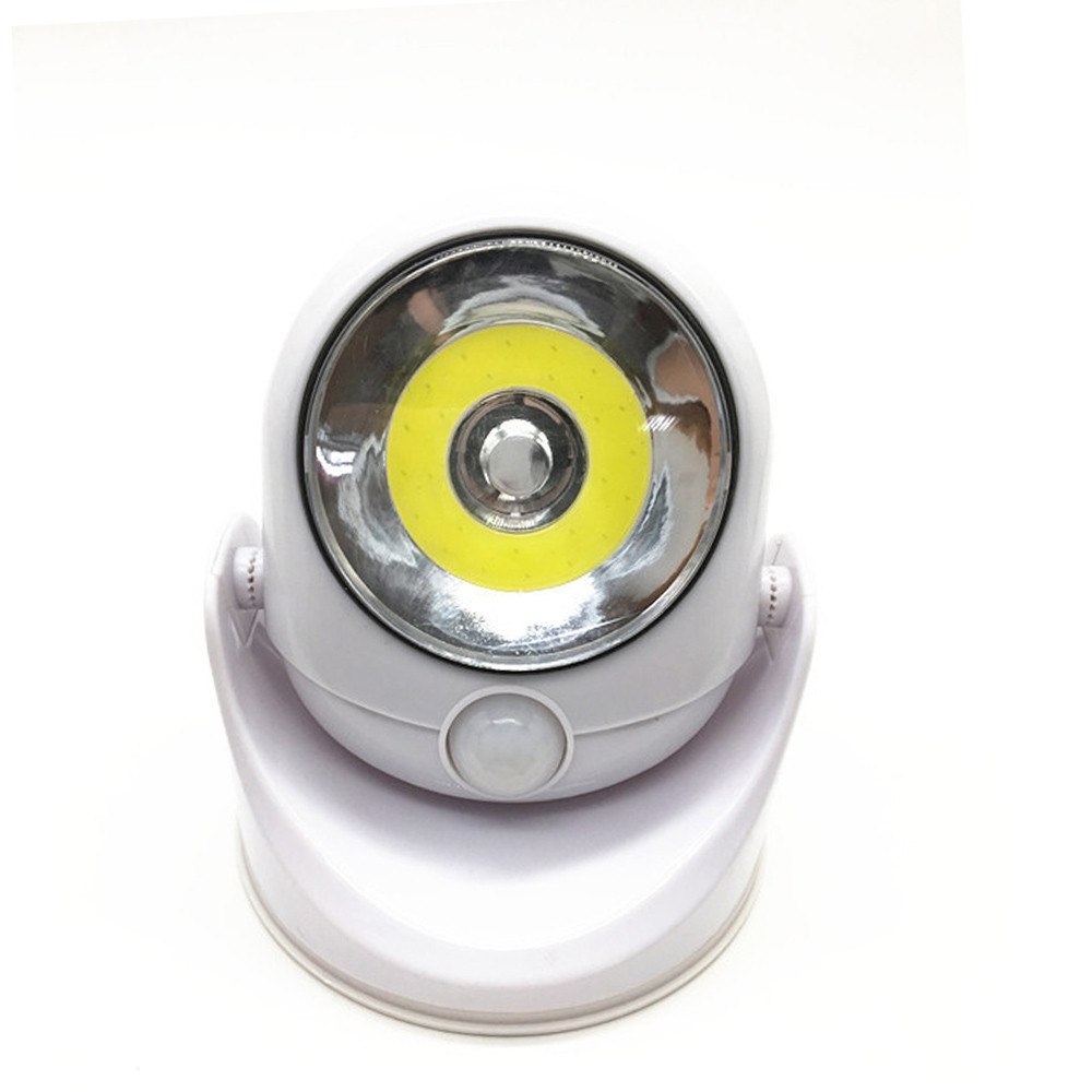 LED Lamp met Bewegingssensor – 450 Lumen – 360° Draaibaar – Draadloos – Binnen & Buiten