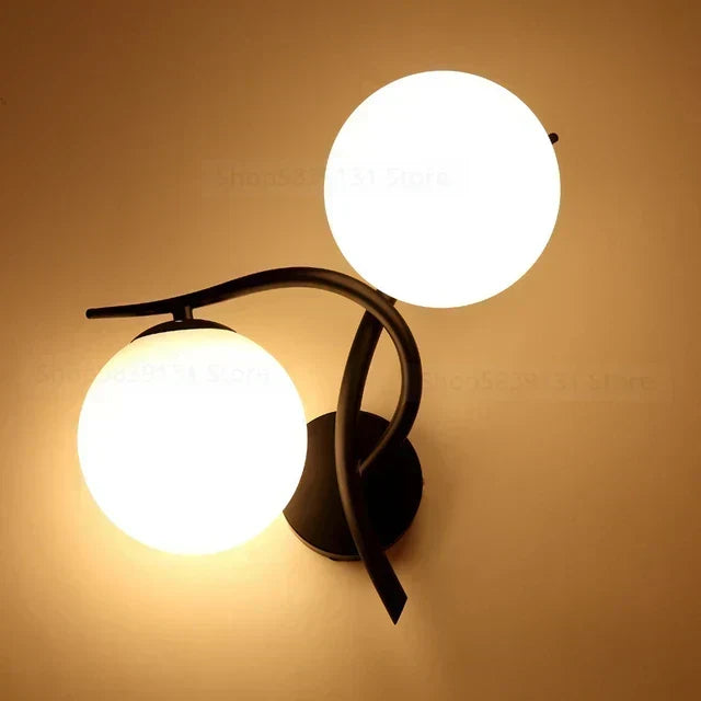 Scandinavische Ijzeren Wandlamp met LED – Minimalistische Verlichting voor Woonkamer & Slaapkamer