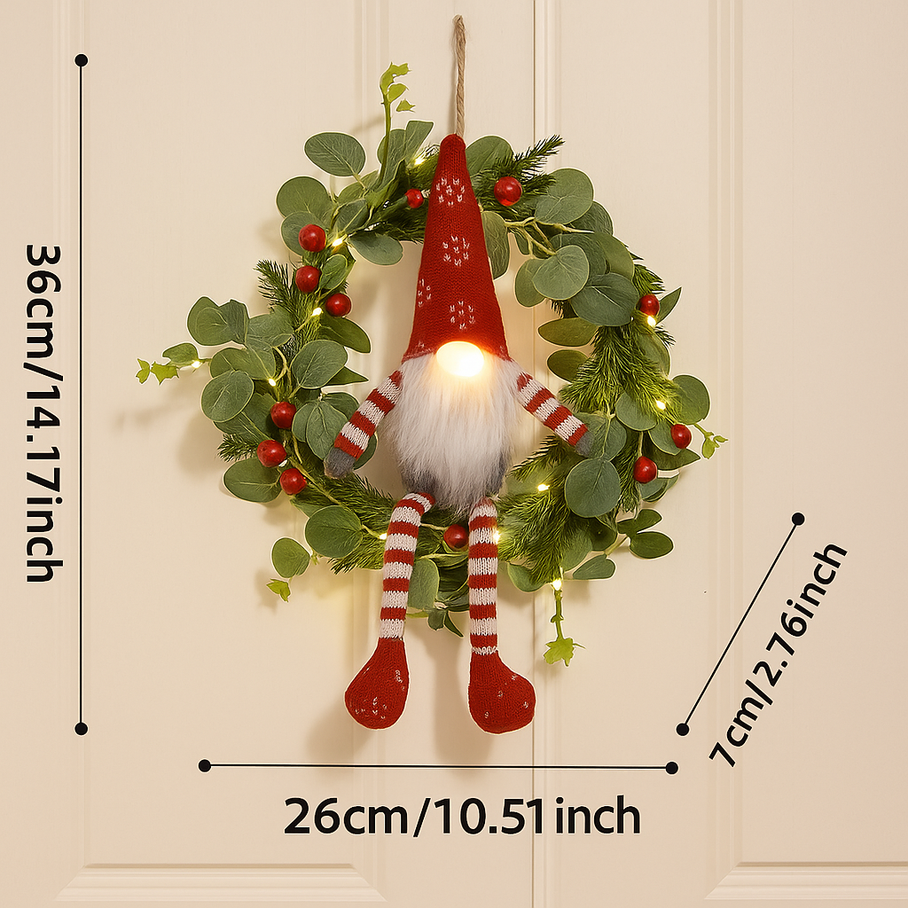 Nordwyn Kerstelfenkrans – Betoverde LED Krans met Magisch Elfthema