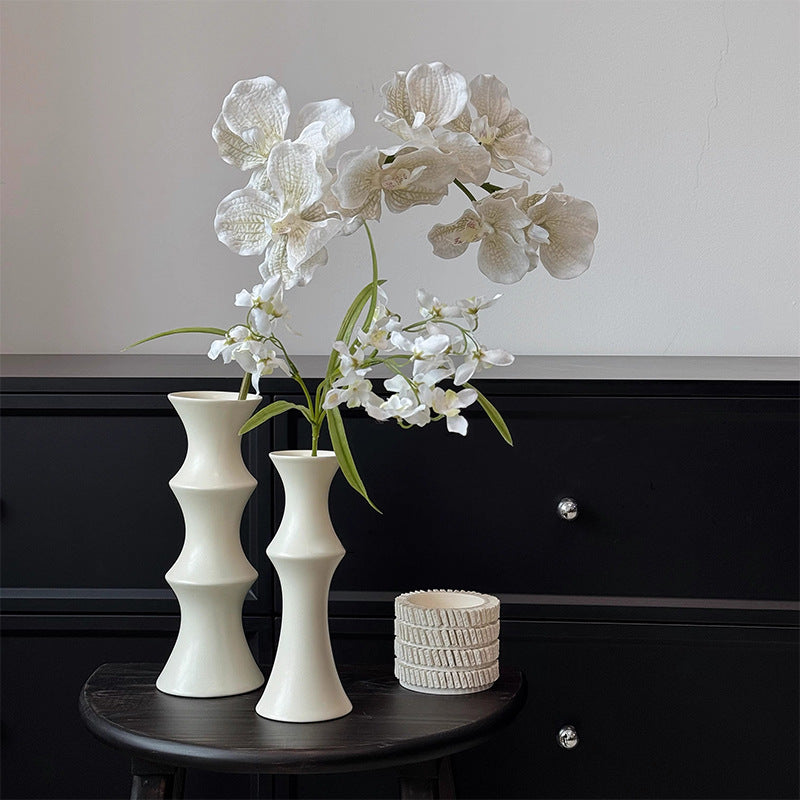 Moderne Sculptuur Bloemenvaas - Kunstig Keramiek Decorstuk
