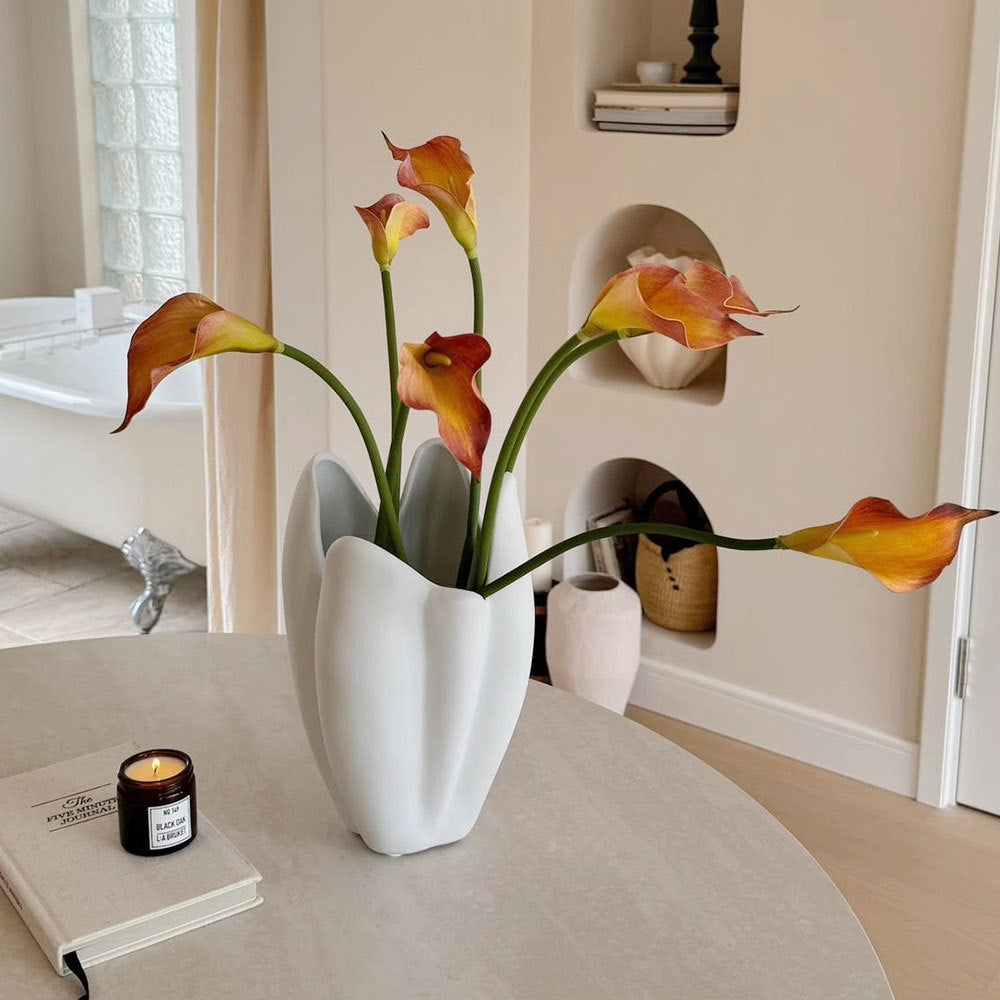 Bloemenvaas met Bloemmotief - Modern Keramiek Interieur