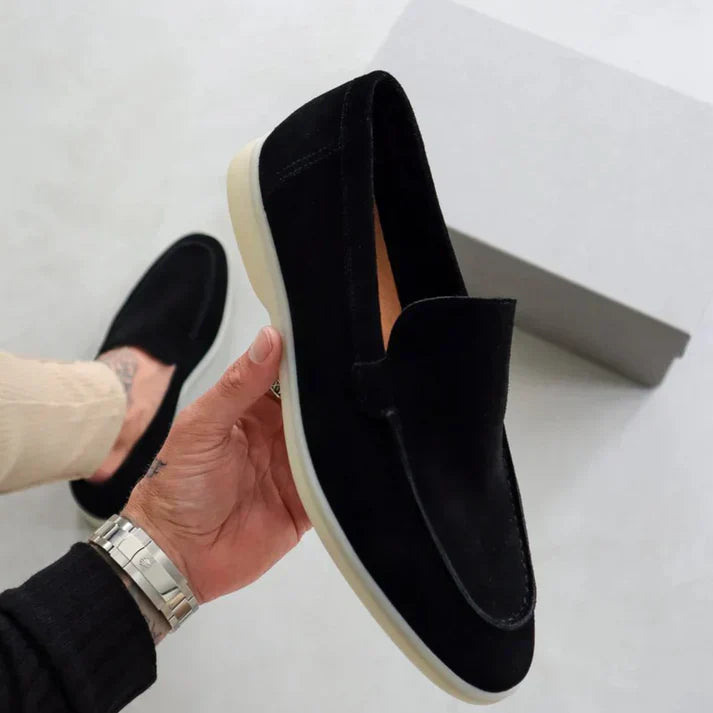 ZomerLuxe Heren Suède Loafers – Comfortabele Instappers met Gewatteerde Binnenzool
