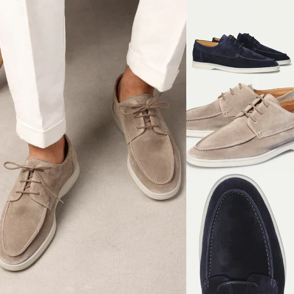 Luxe Leren Loafers met Veters voor Heren – Handgemaakt Comfort – Pieter Loafers