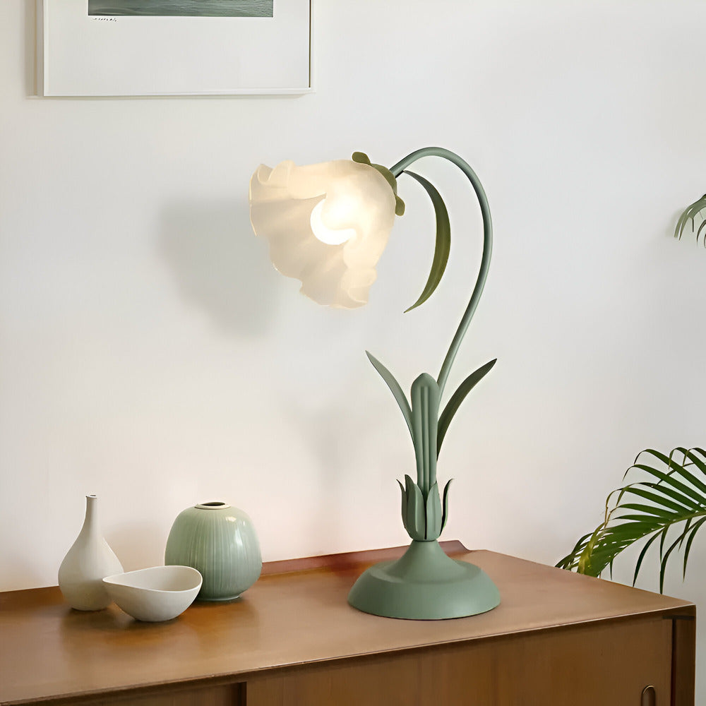 FleurLicht Tafellamp – Romantisch Bloemdesign met Zachte LED-verlichting