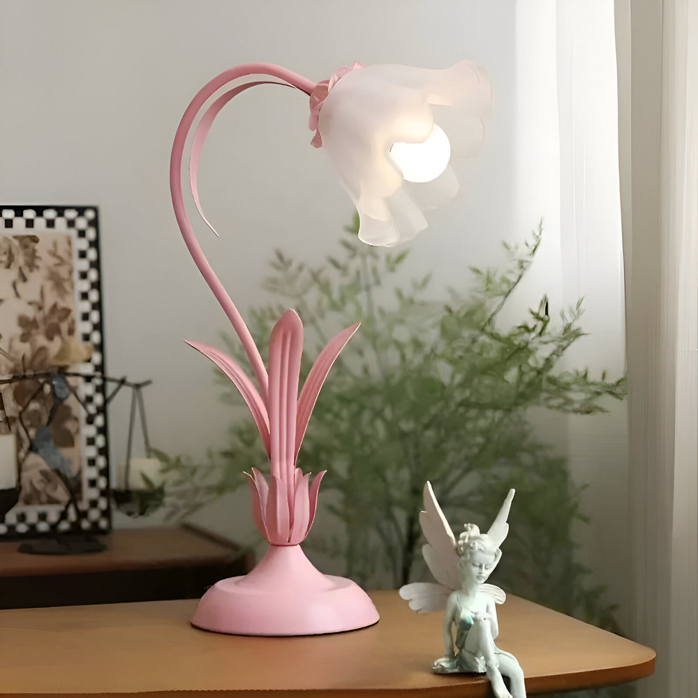 FleurLicht Tafellamp – Romantisch Bloemdesign met Zachte LED-verlichting