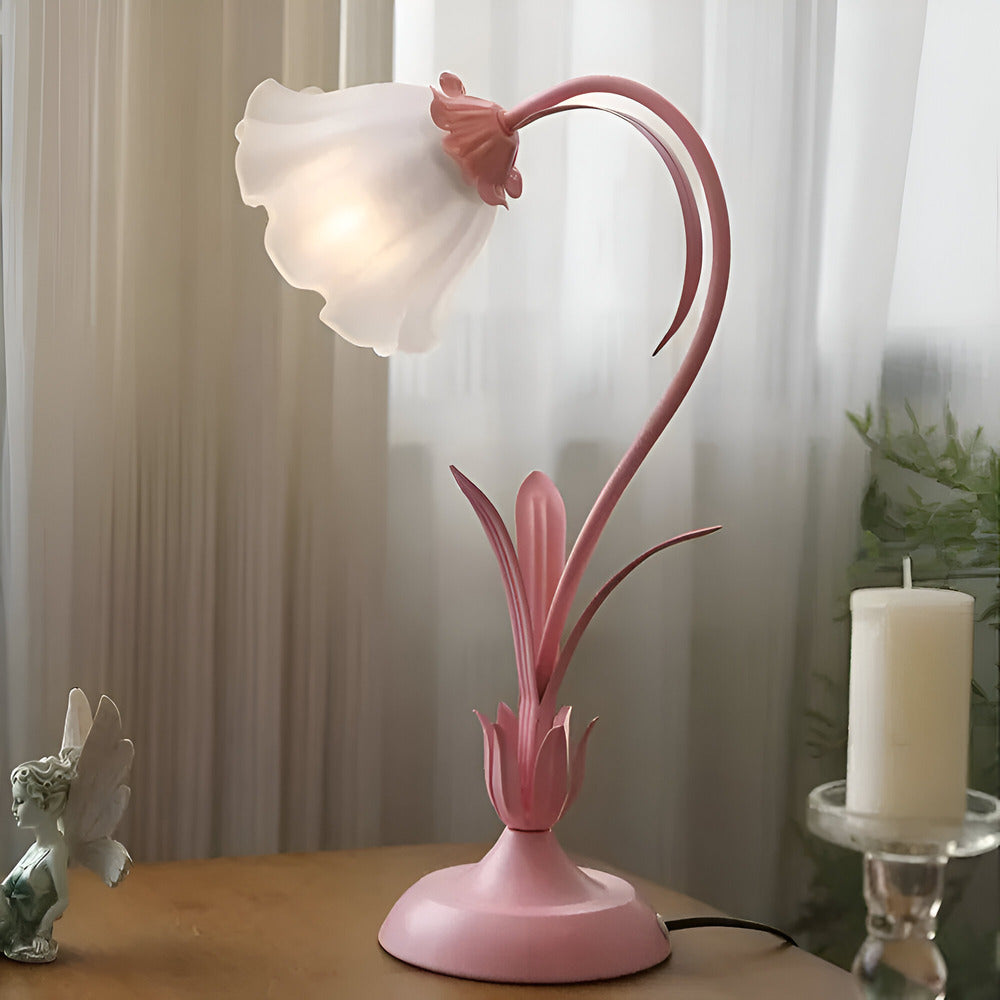 FleurLicht Tafellamp – Romantisch Bloemdesign met Zachte LED-verlichting