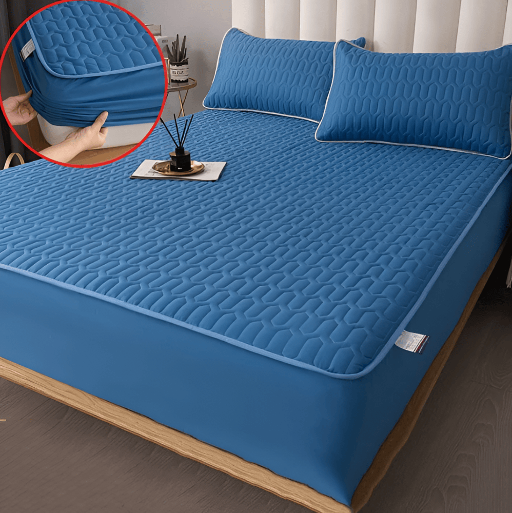 FlexiBed Matrasbeschermer – Waterdicht, Ademend & Wasbaar met Elastische Pasvorm