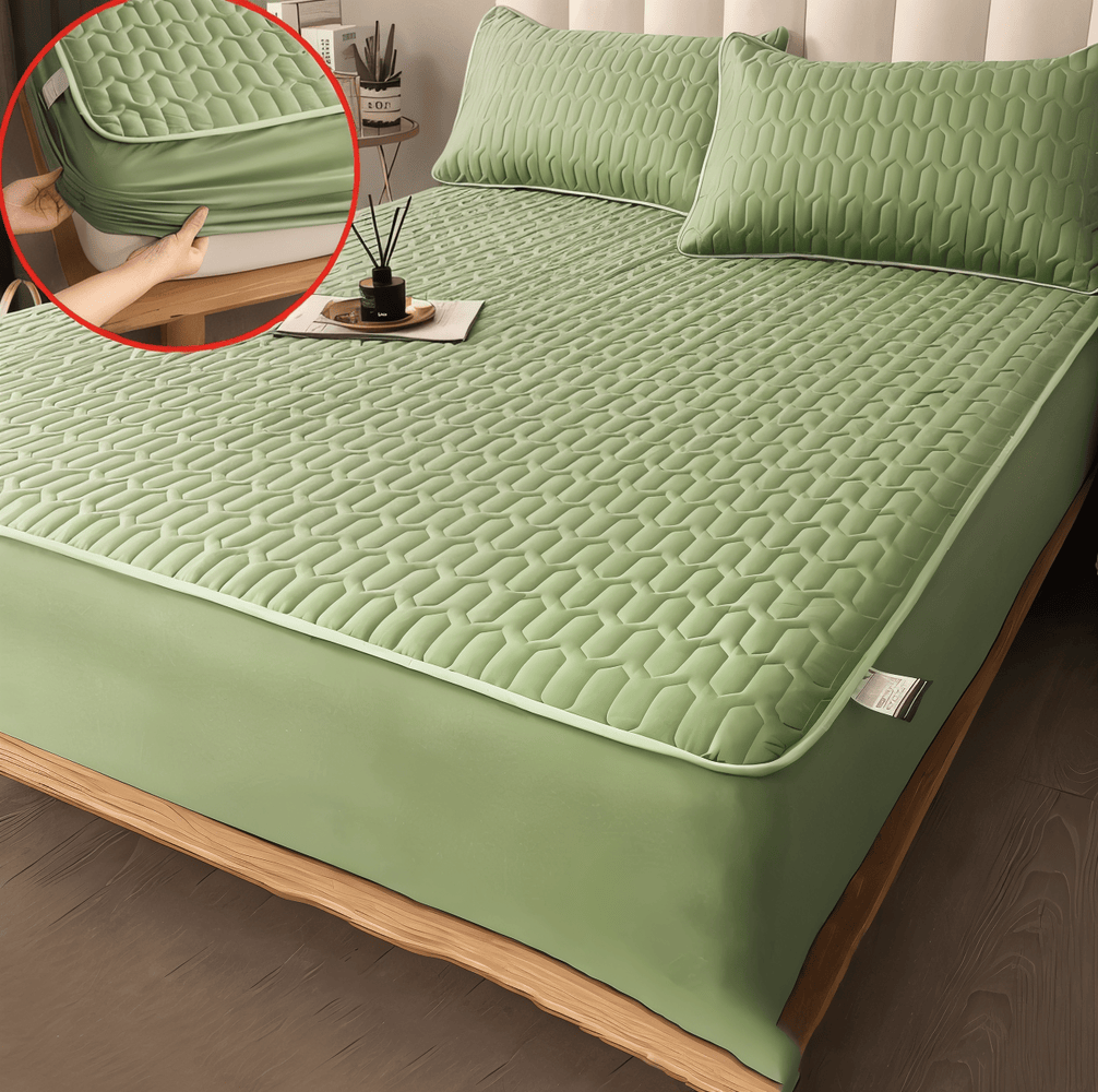 FlexiBed Matrasbeschermer – Waterdicht, Ademend & Wasbaar met Elastische Pasvorm
