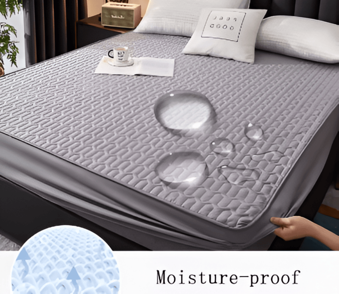 FlexiBed Matrasbeschermer – Waterdicht, Ademend & Wasbaar met Elastische Pasvorm