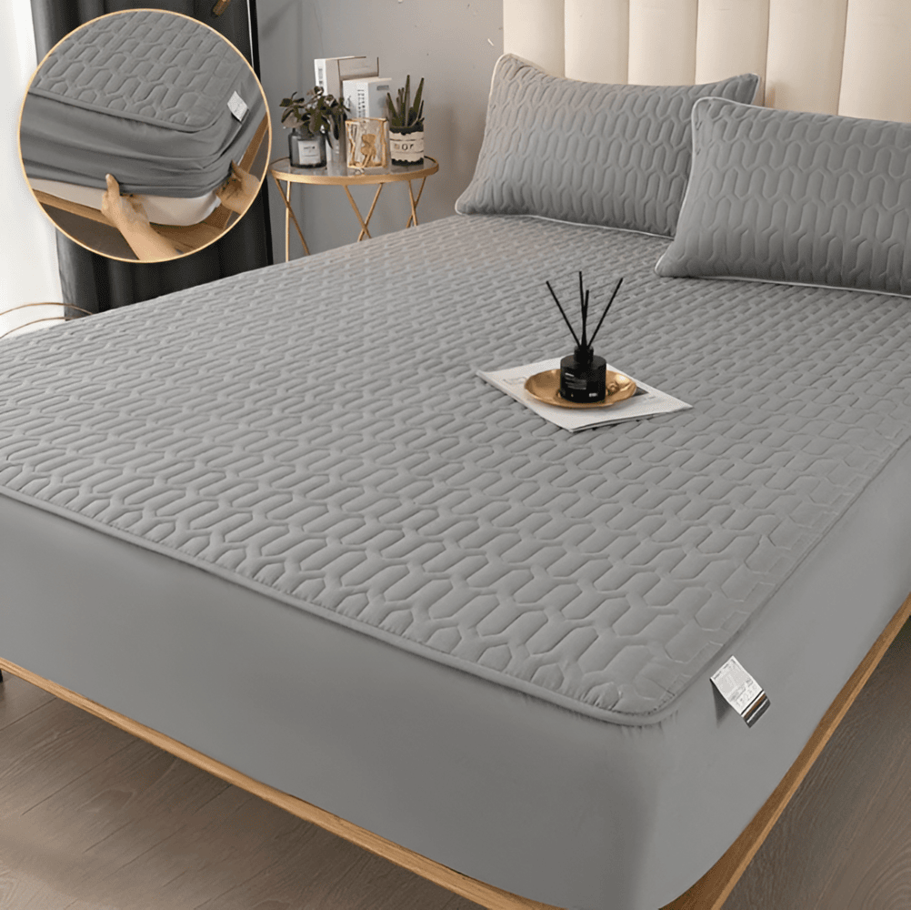 FlexiBed Matrasbeschermer – Waterdicht, Ademend & Wasbaar met Elastische Pasvorm