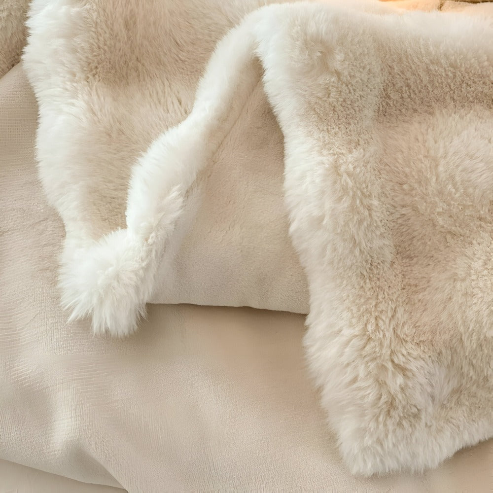 Pluizig Nepbont Reiskleed – Zachte en Wasbare Fleece Deken