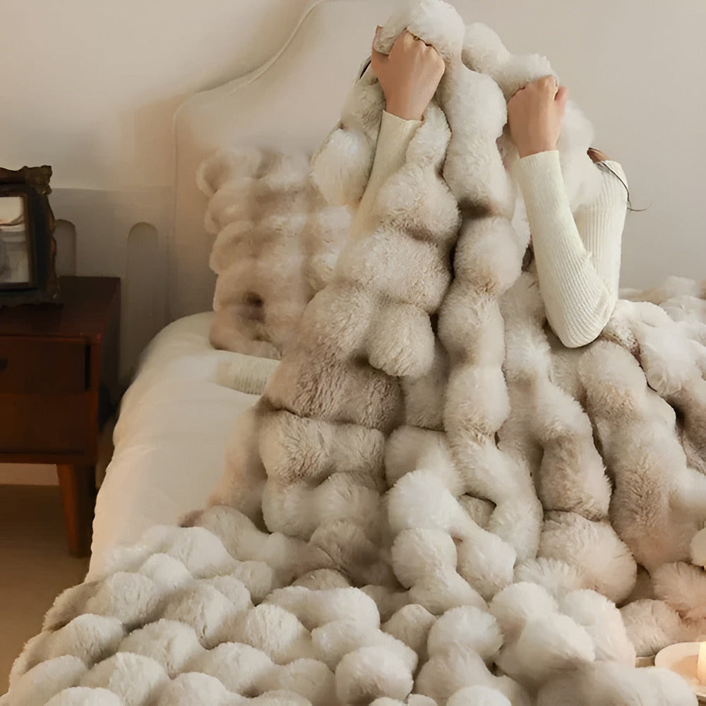 Pluizig Nepbont Reiskleed – Zachte en Wasbare Fleece Deken