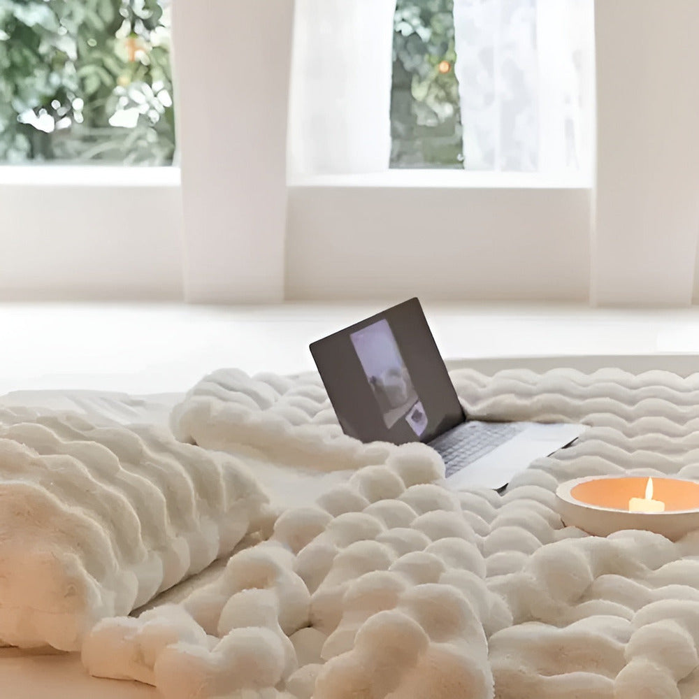 Pluizig Nepbont Reiskleed – Zachte en Wasbare Fleece Deken
