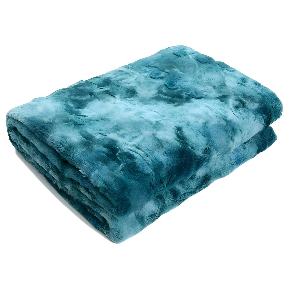 Zachte Velours Winterdeken – Warme Coral Fleece Deken in Batikstijl