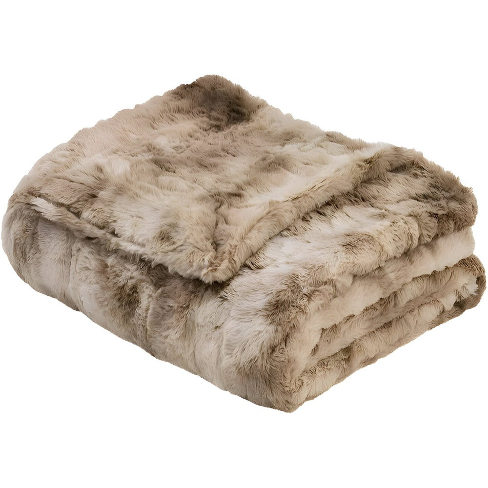 Zachte Velours Winterdeken – Warme Coral Fleece Deken in Batikstijl