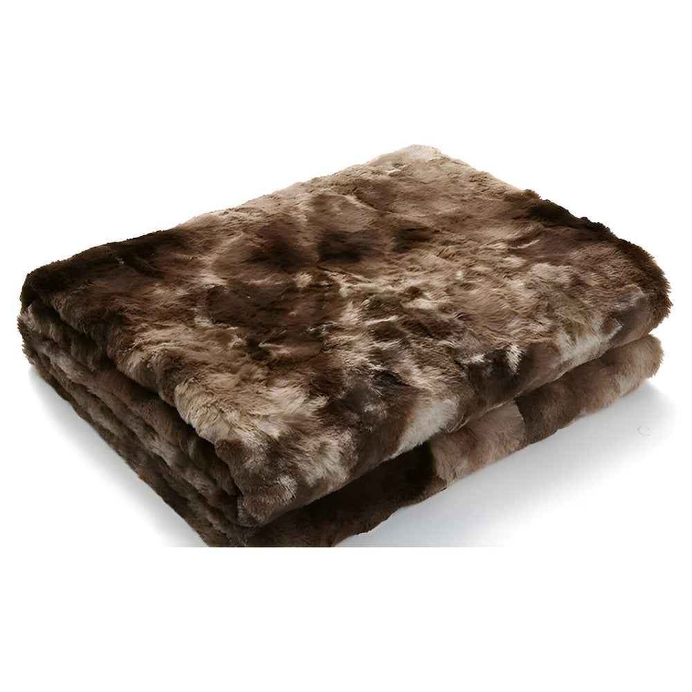 Zachte Velours Winterdeken – Warme Coral Fleece Deken in Batikstijl