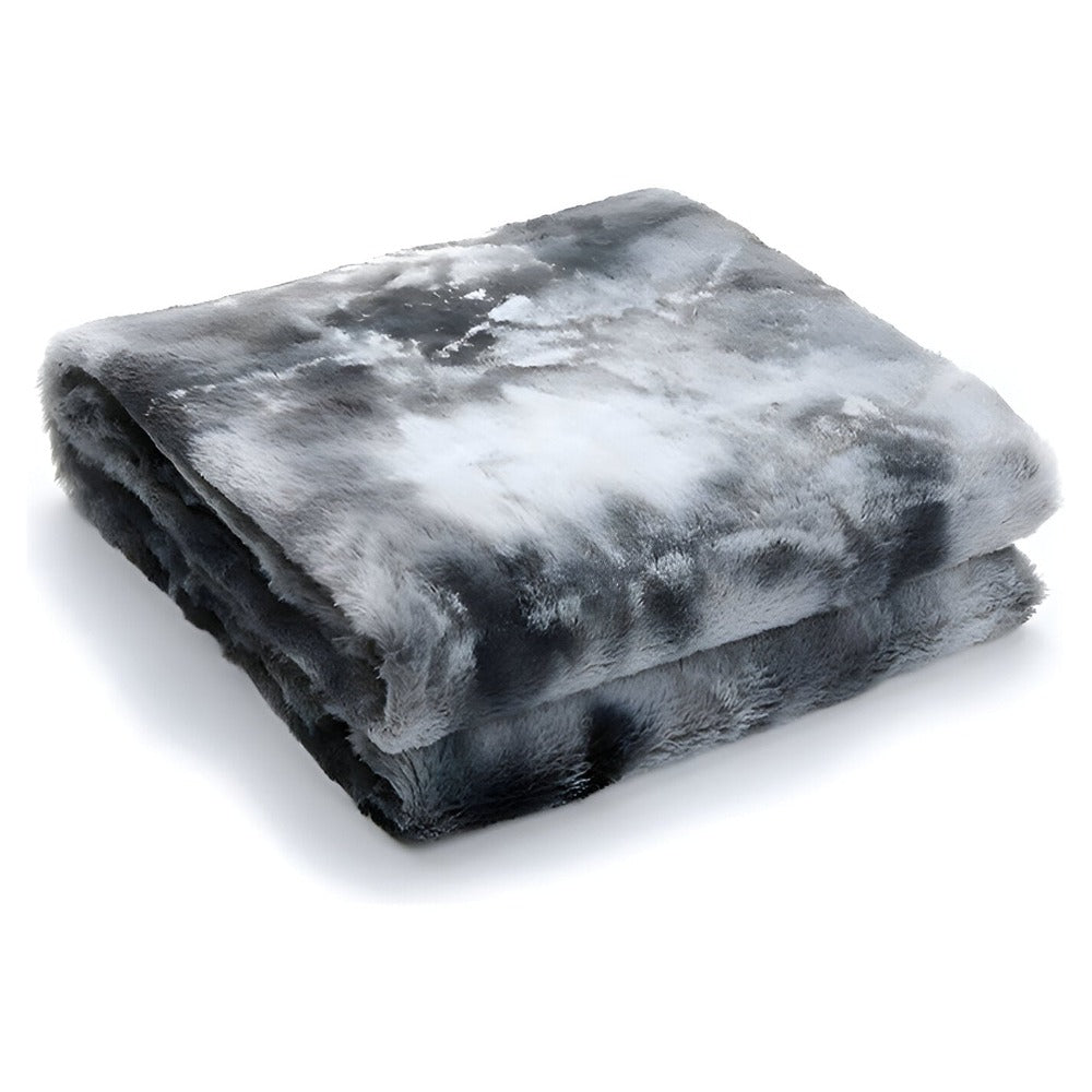 Zachte Velours Winterdeken – Warme Coral Fleece Deken in Batikstijl