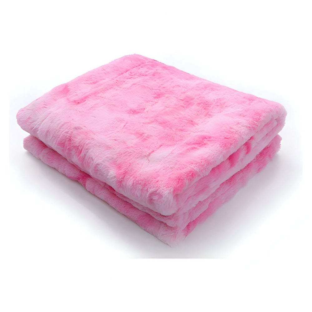 Zachte Velours Winterdeken – Warme Coral Fleece Deken in Batikstijl