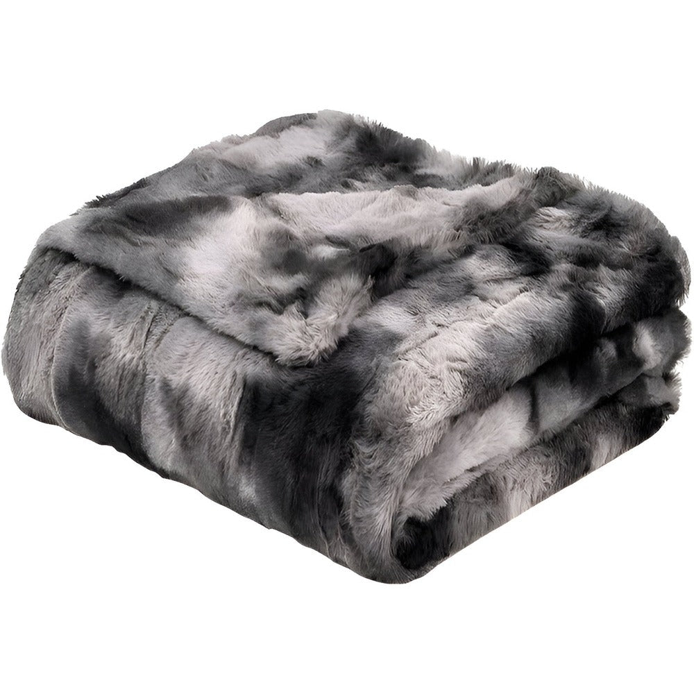 Zachte Velours Winterdeken – Warme Coral Fleece Deken in Batikstijl