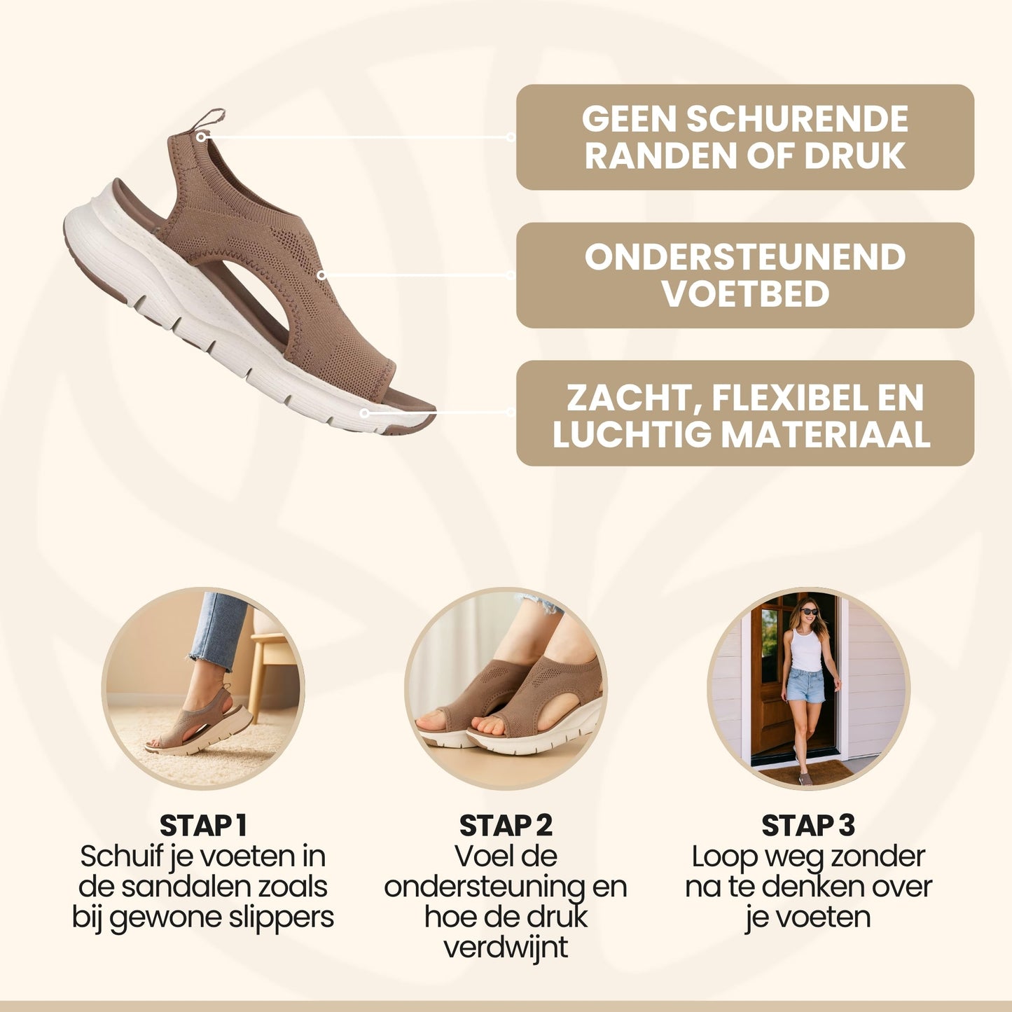 Comfortabele ArchRelief Zomersandalen – Steun en Pijnverlichting bij Hallux Valgus