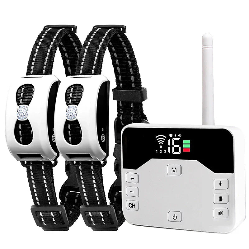 2-in-1 Draadloos Hondenhek & Buiten Trainingshalsband