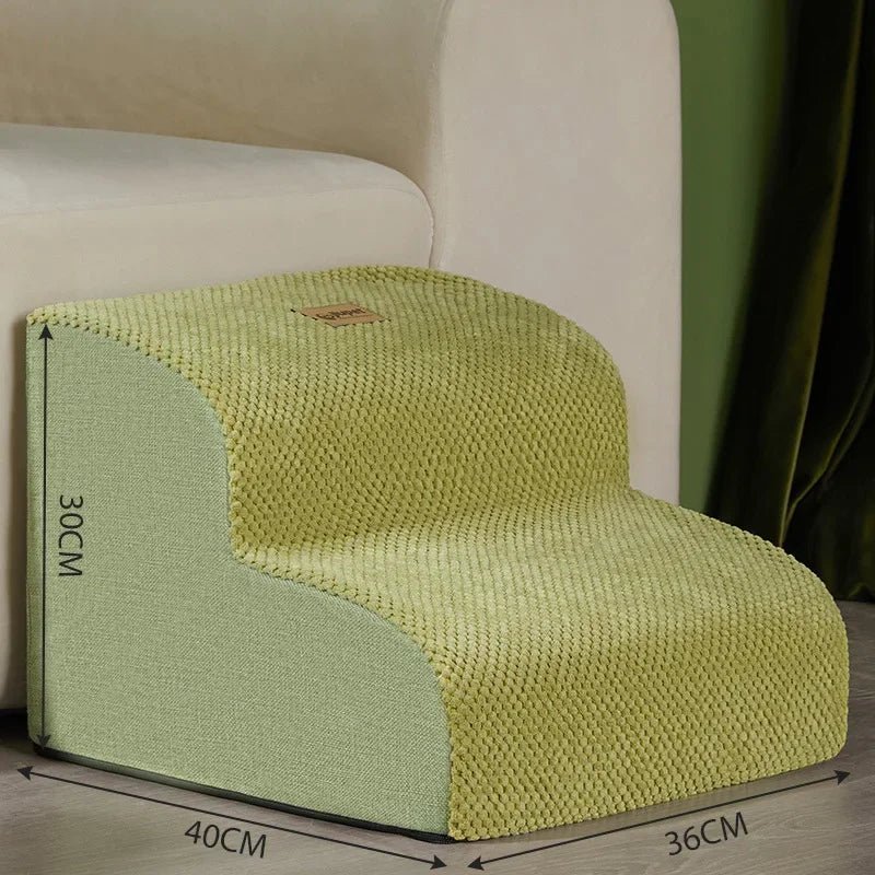 PetComfort Geheugenfoam Honden Trappen – Comfortabel en Veilig voor Kleine, Oude en Gewonde Honden met Antislip Basis en Wasbare Hoes