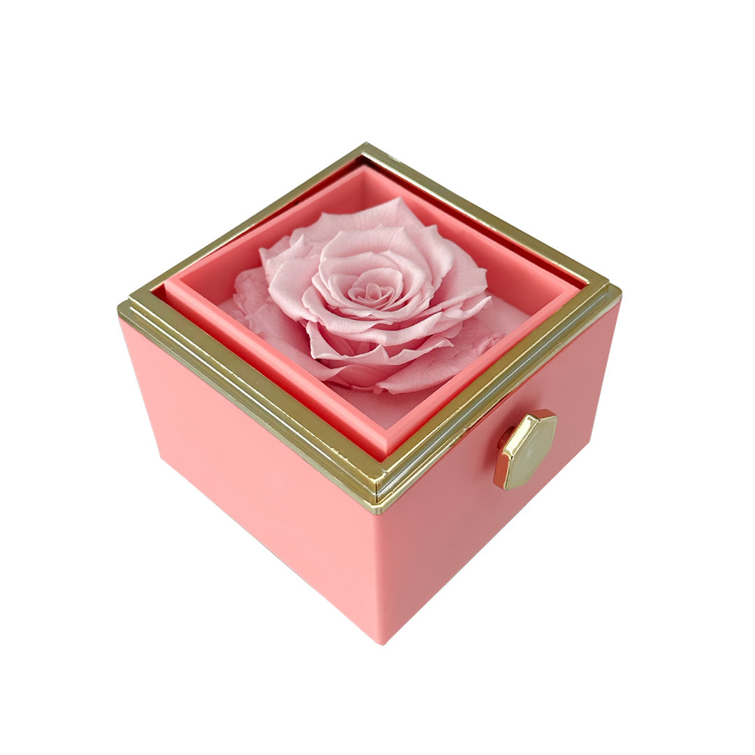 Cadeauset Roos & Ketting HartLicht – Eeuwige Roos met Verstopte Liefdesketing
