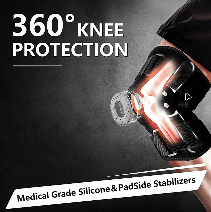 PowerKnee | Kniebrace | Verstelbaar en Scharnierend | Optimale Ondersteuning & Comfort