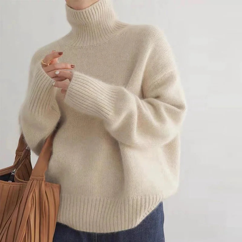 Elegante Dames Coltrui Elayna – Zachte Warme Turtleneck met Luxe Pasvorm