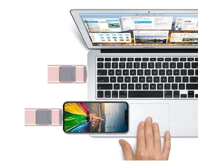 DataFlex 4-in-1 Geheugenstick – USB Opslag voor Telefoon, Tablet en PC