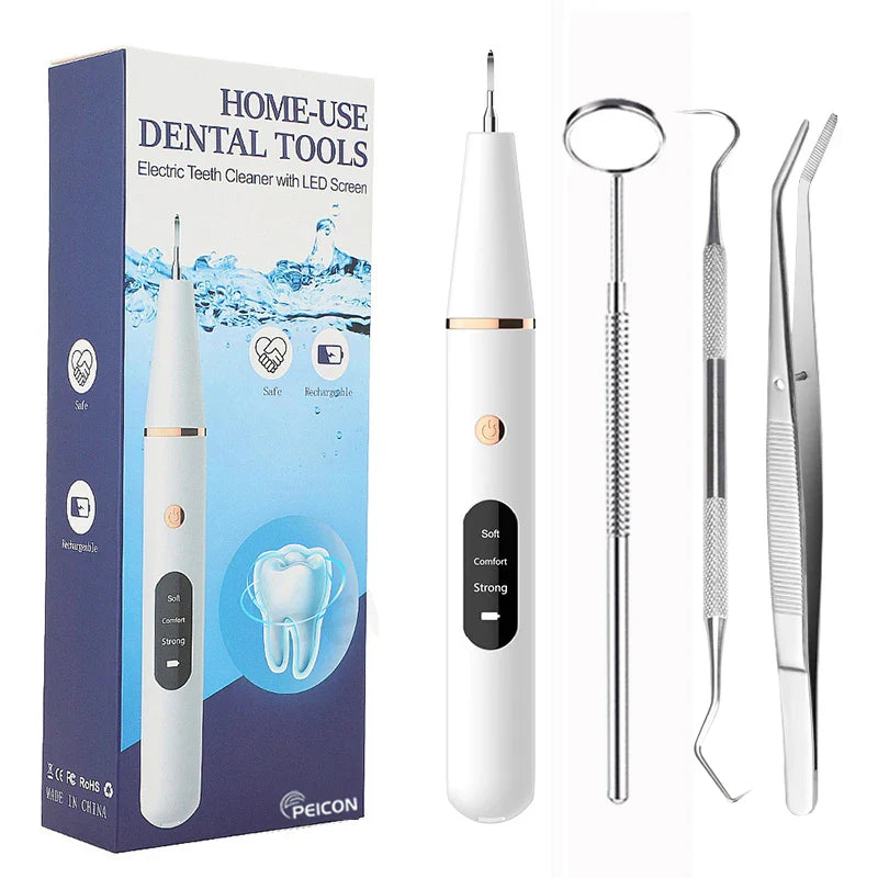 SmilePro Ultrasone Tandsteenreiniger – Effectieve Plaqueverwijderaar voor Thuis