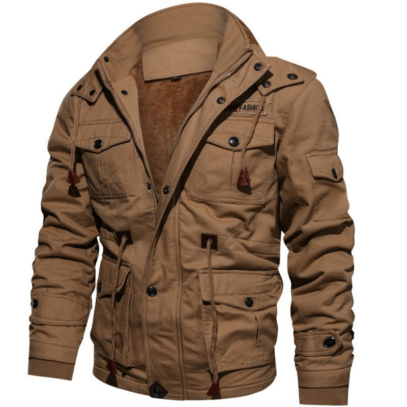 Heren Fleece Winterjas – Waterdichte Stijlvolle Jas met Moderne Snit