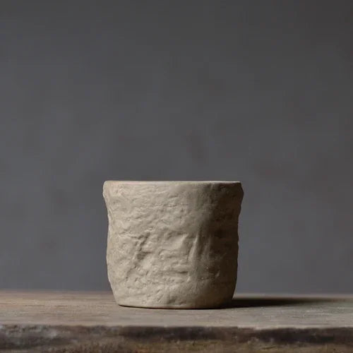 TerraBrew Ambachtelijke Rustieke Theepotset met Steenstructuur – Handgemaakt Keramiek