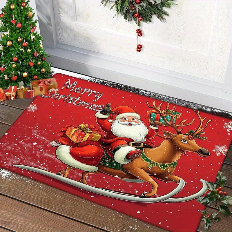 Feestelijke Winterdeurmat 40x60cm Antislip - Kerstdecoratie voor Entree