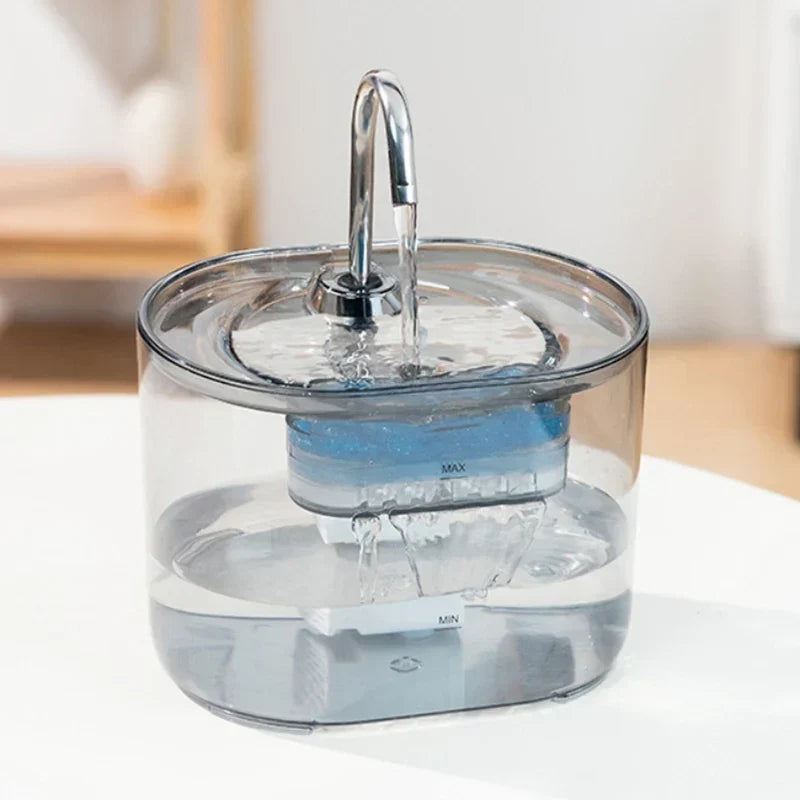 Automatische Huisdierdrinkfontein met Koolstoffilter & Stille Pomp - 2,2L