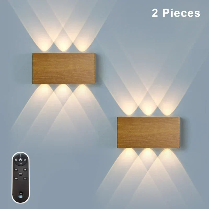 Draadloze Magnetische Wandlamp met Afstandsbediening - Dimbaar LED in 4 Kleuren