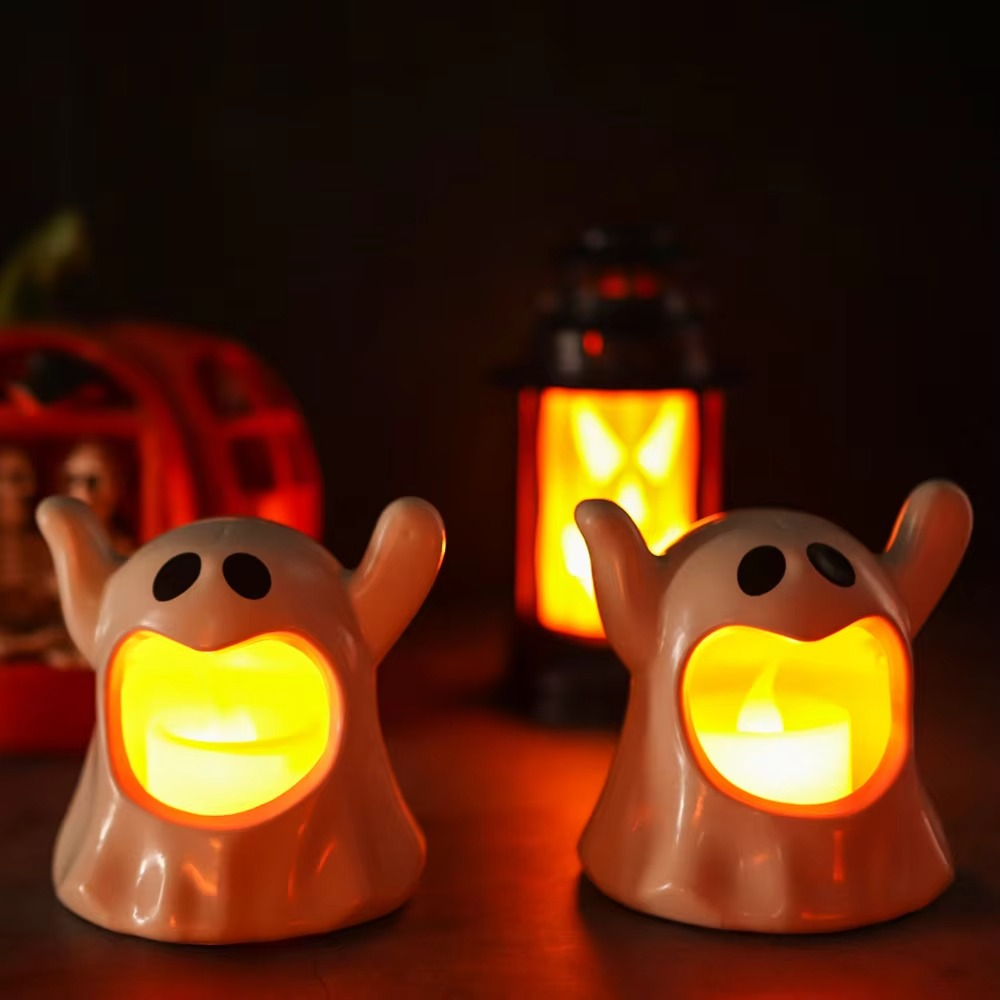 Lichtspook Halloweenlamp – LED Spookdecoratie met Batterijverlichting