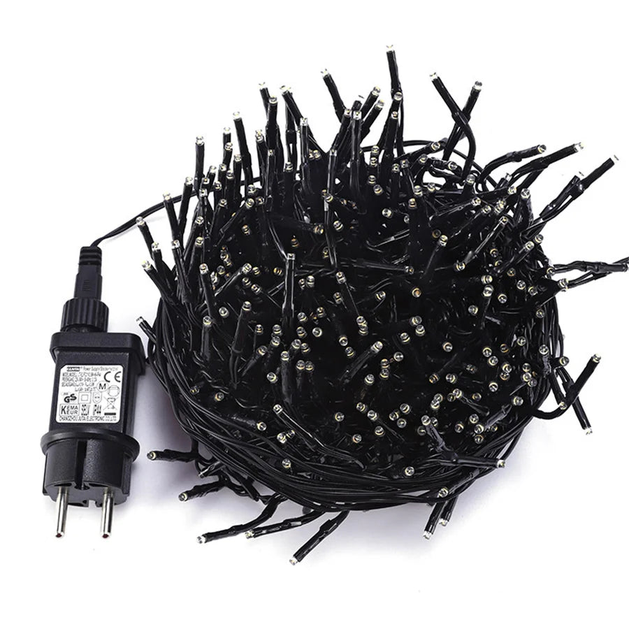 LumaLine Kerstverlichting – 10 Meter LED Lichtslang met 1000 Warme Witte Lampjes voor Binnen en Buiten