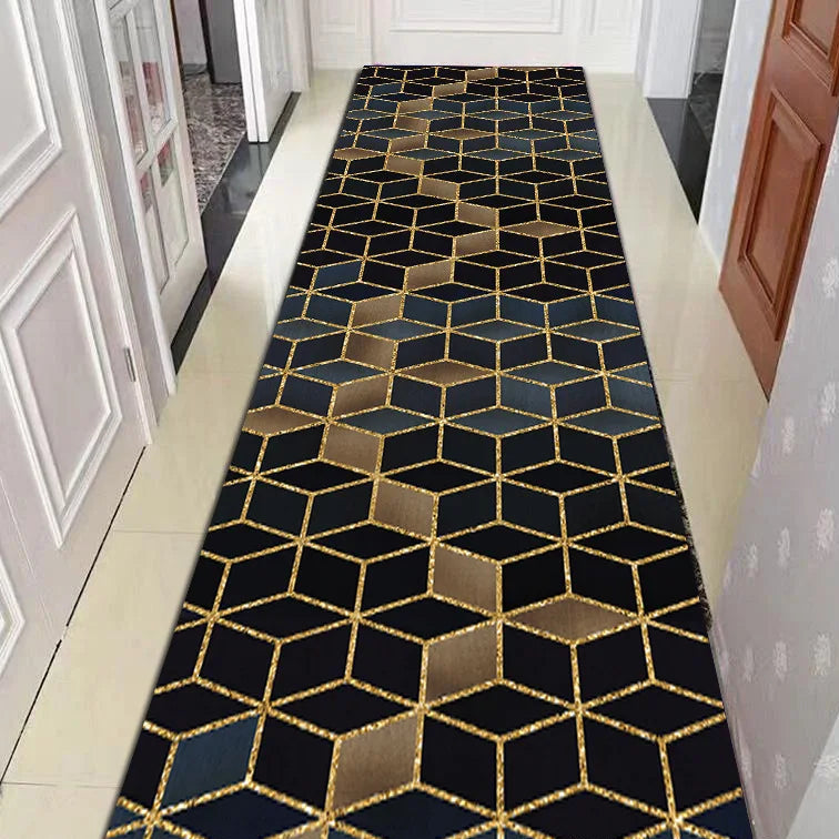 Marokkaanse Geometrische Gangloper – Antislip Wasbare Looploper voor Hal Entree Gang